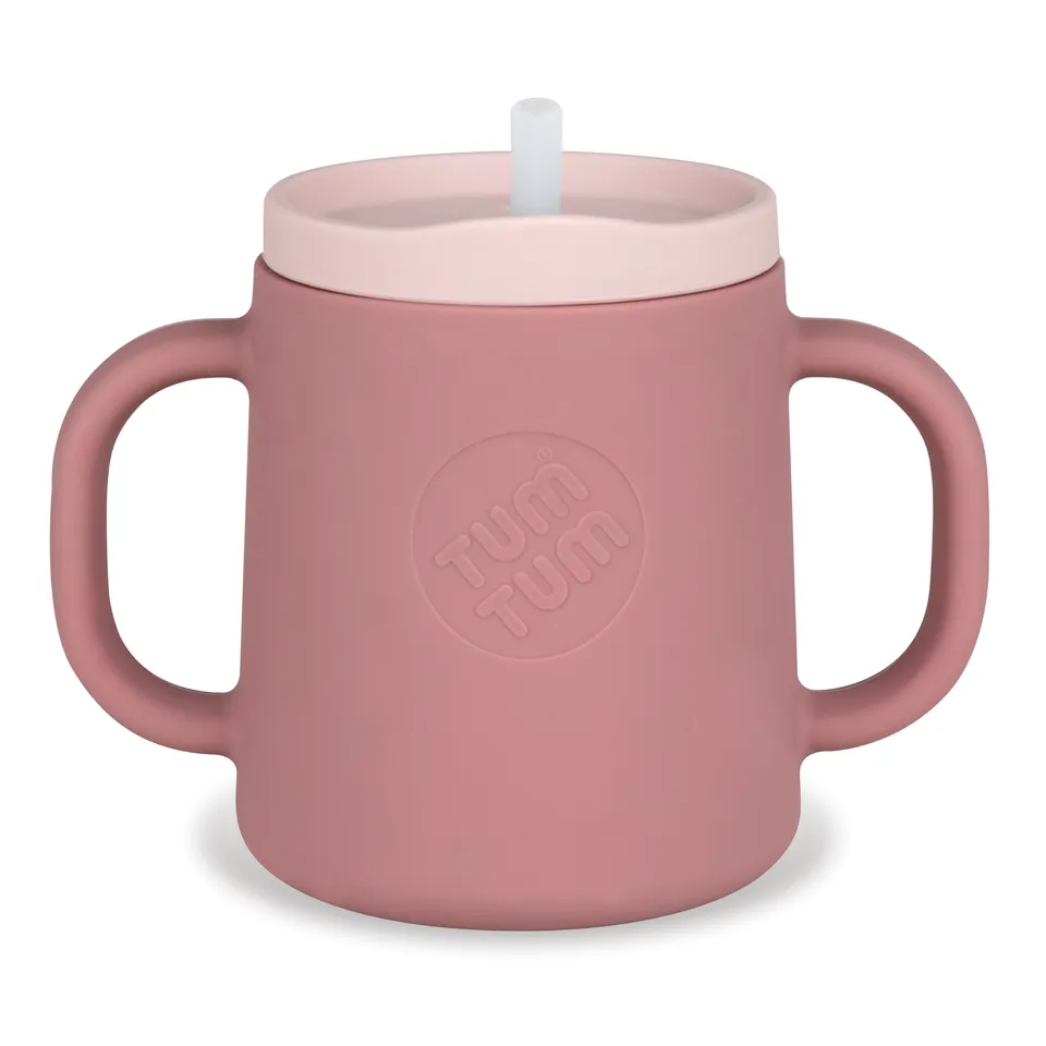 Tum Tum Cups 3 Way Trainer Cup tasse d’apprentissage rose 180 ml