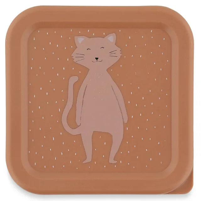 Trixie Baby Boîtes à goûter Mrs. Cat 3 pièces faciles à ouvrir