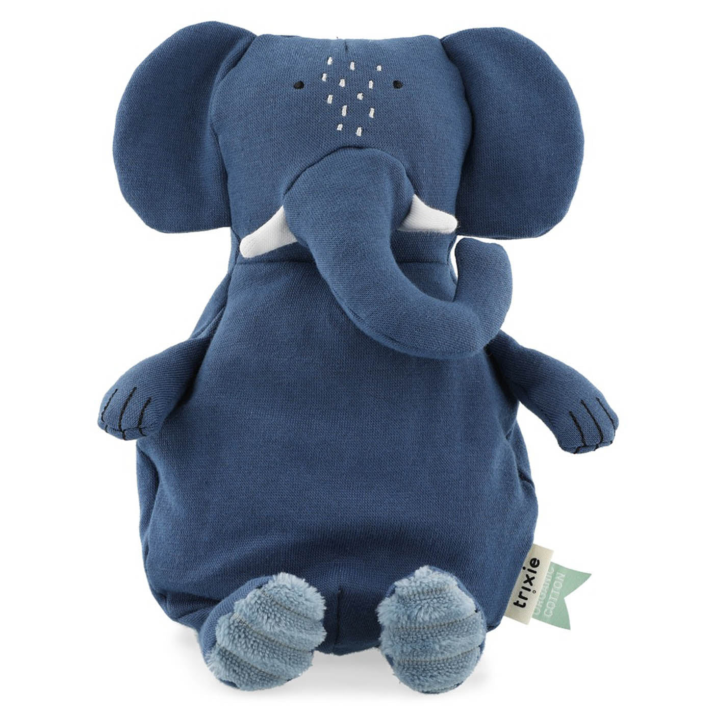 Trixie Baby Premiers jouets Mrs. Elephant petite peluche 26 cm coton bio
