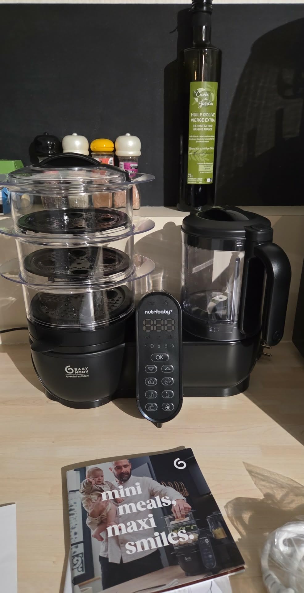 Babymoov Nutribaby(+) XL robot cuiseur bébé 2,9 L noir vapeur