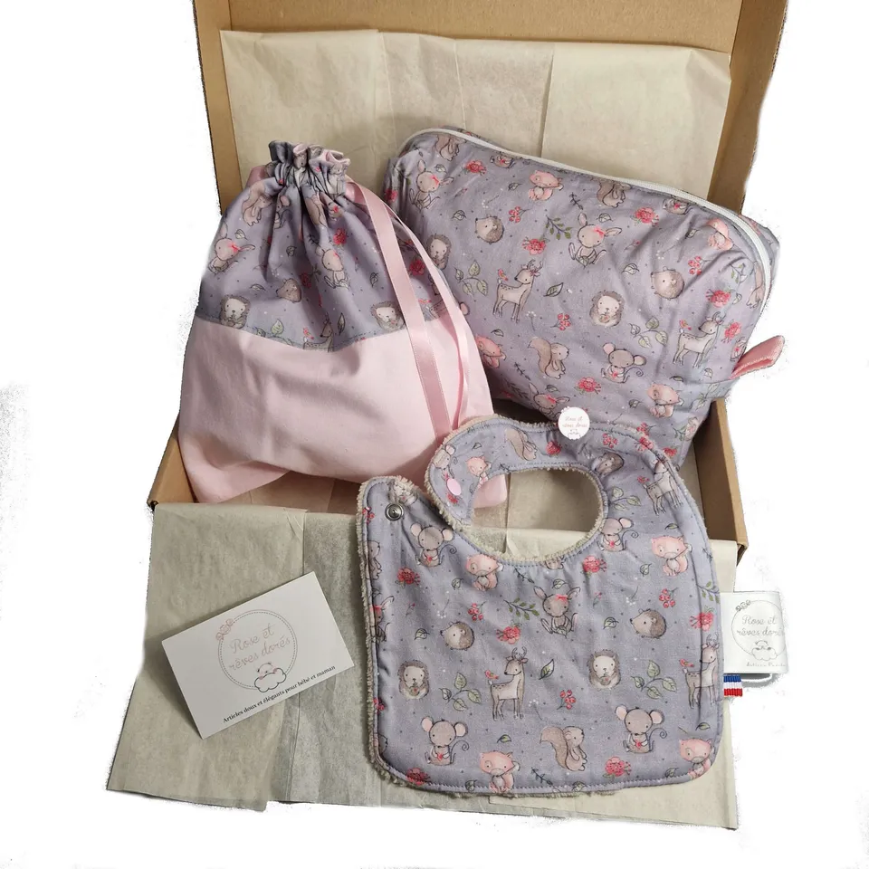 Rose et rêves dorés Coffrets cadeaux adorables animaux coffret à composer