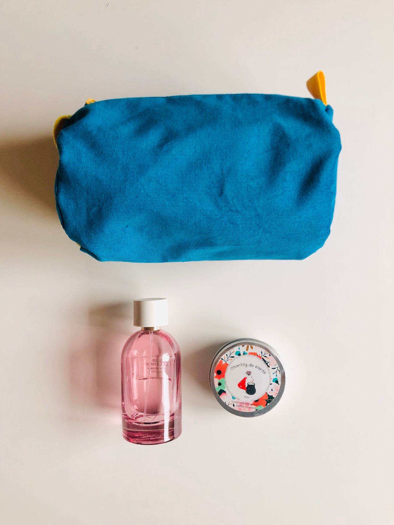 PIOLOU La Trousse de Toilette trousse de toilette PM velours bleu