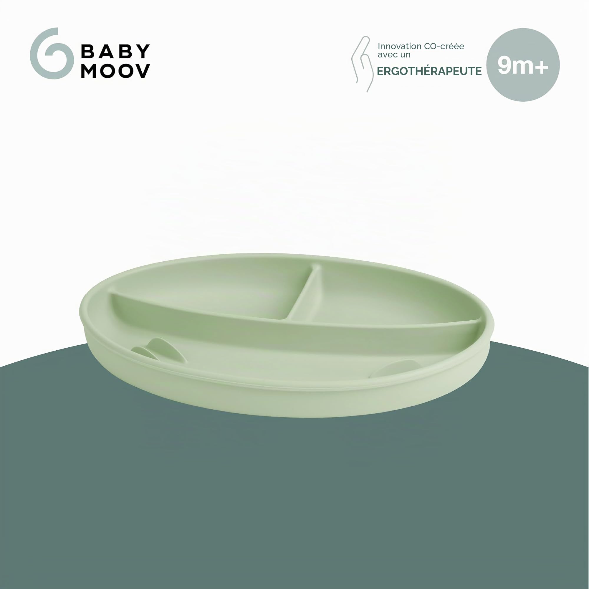 Babymoov Isy / Babybols assiette compartimentée antidérapante en silicone