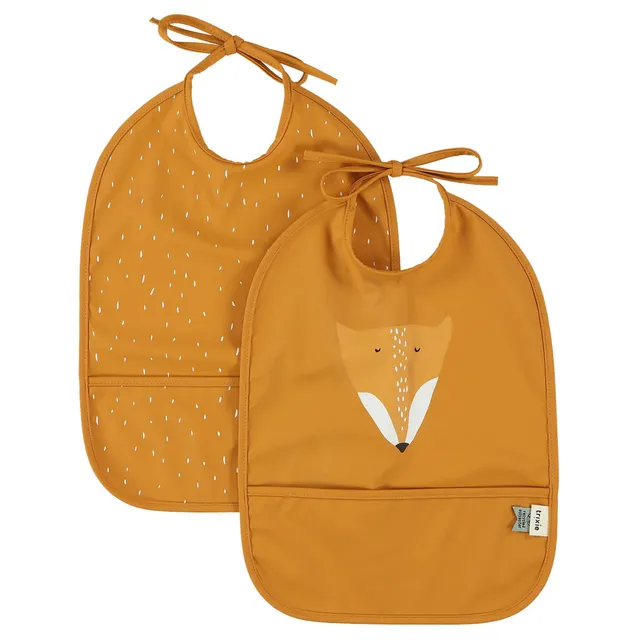 Trixie Baby Bavoirs Bavoir 2 pièces imperméable Mr. Fox