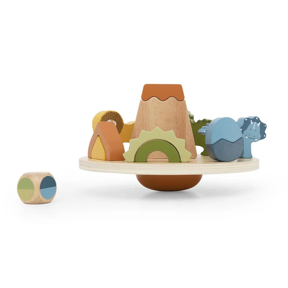 Trixie Baby Jeu d’équilibre Aventure Dino en bois certifié FSC