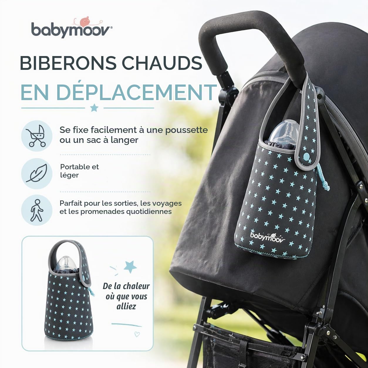 Babymoov Nutribaby Duo Meal chauffe-biberon autonome gris sans électricité