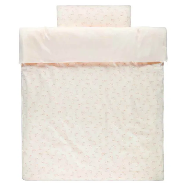 Trixie Baby Literie de bébé Rosy Rabbit housse de couette 100 x 140 cm coton