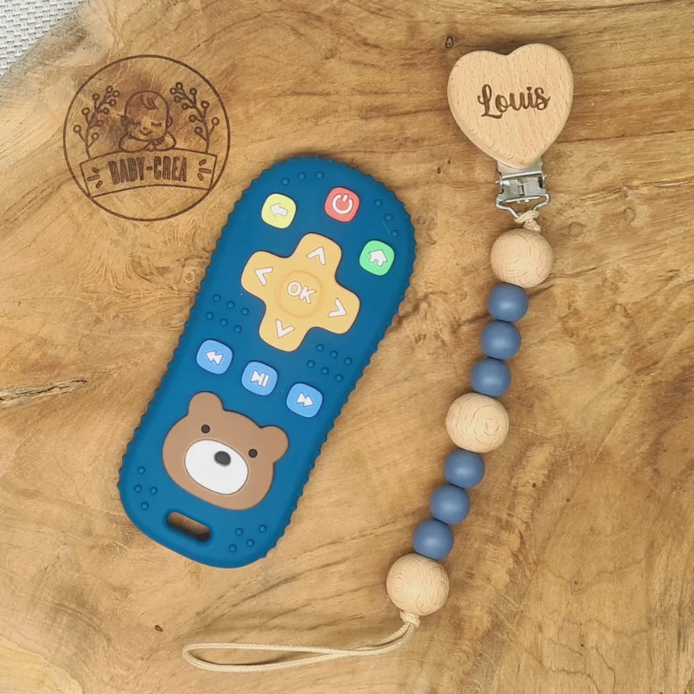 Baby-Crea Coffret naissance personnalisé coffret attache-tétine beige