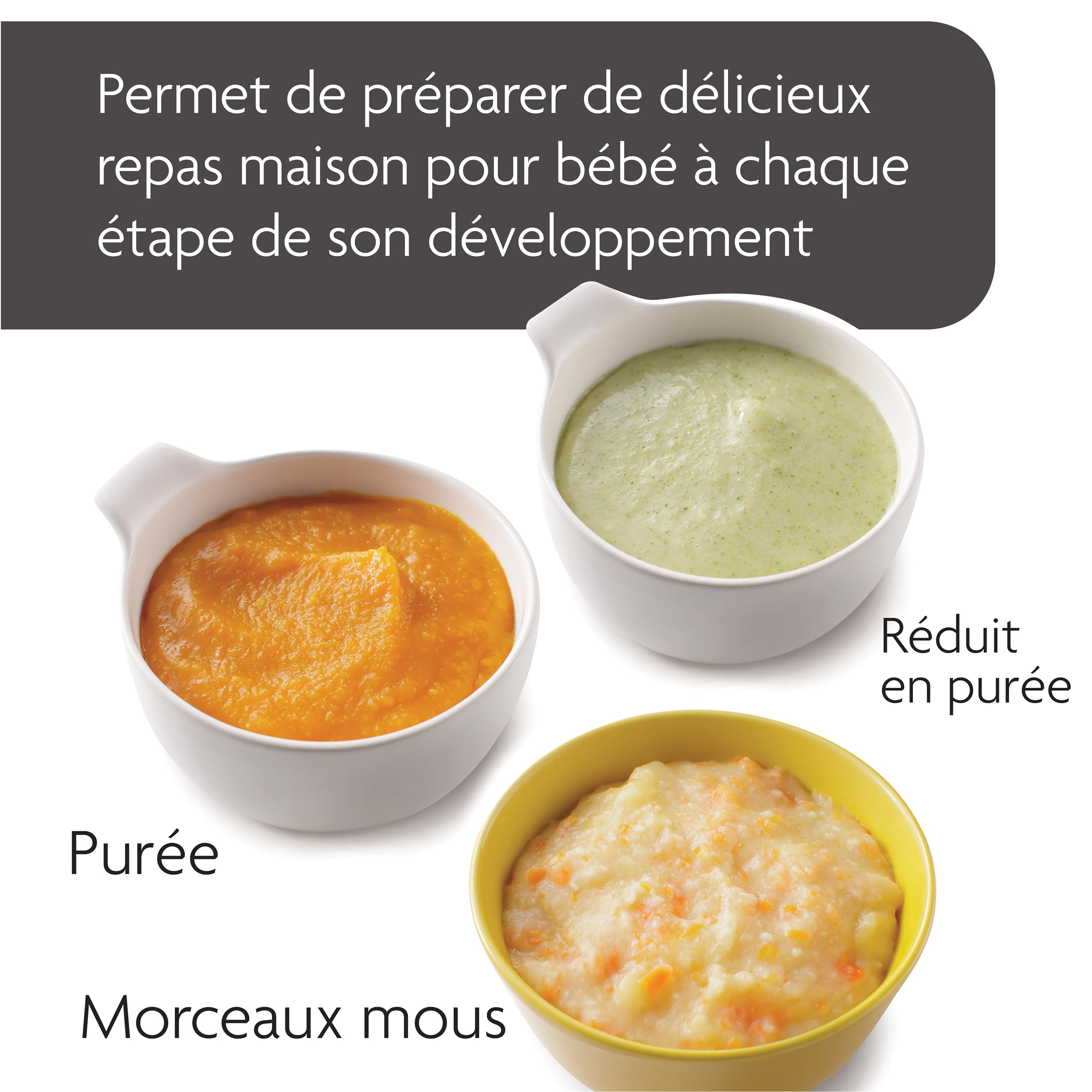 Baby Brezza Robots cuiseur-mixeur Food Maker Deluxe robot bébé 3 en 1