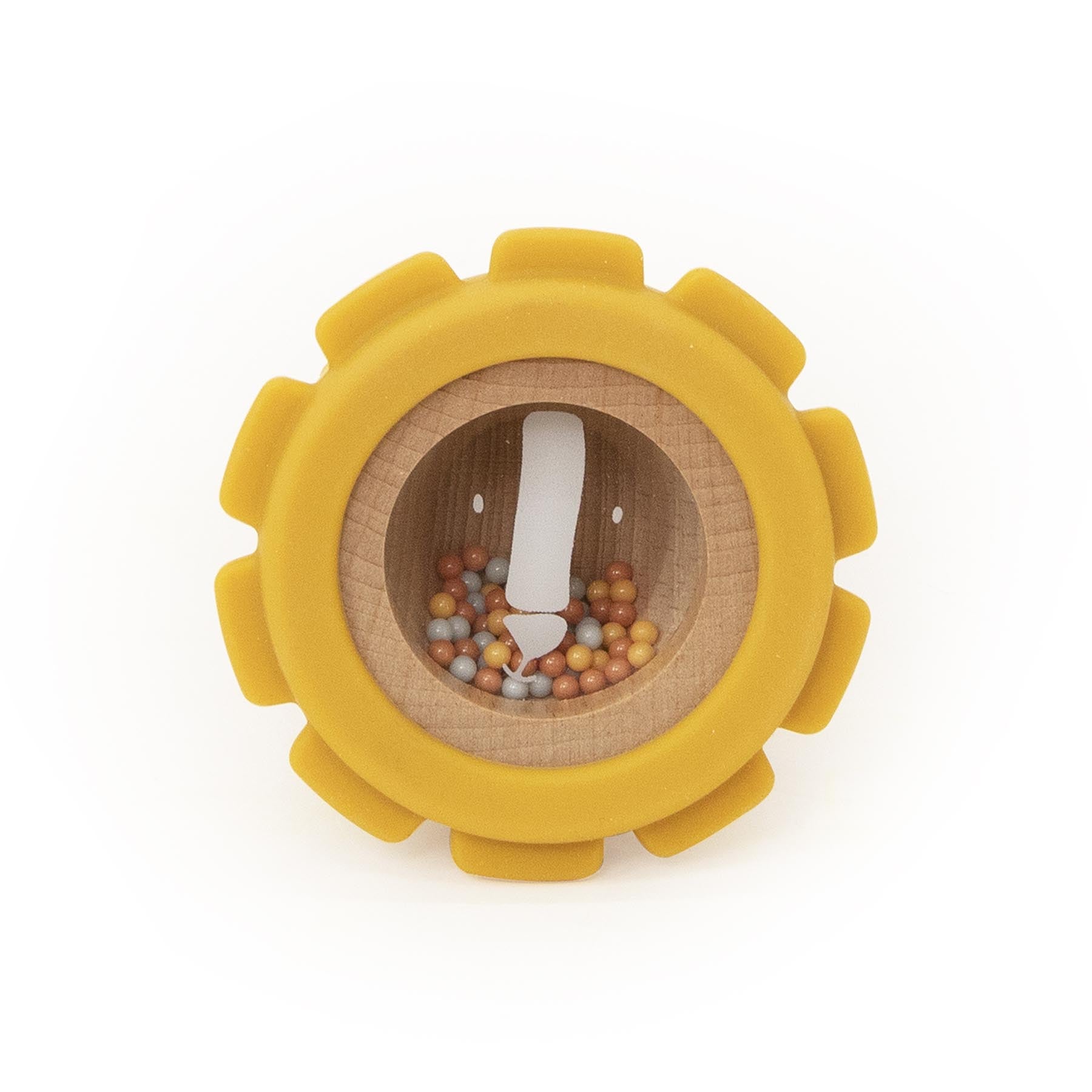 Trixie Baby Jouets d’activités Mr. Lion jouet en bois et silicone à mordiller