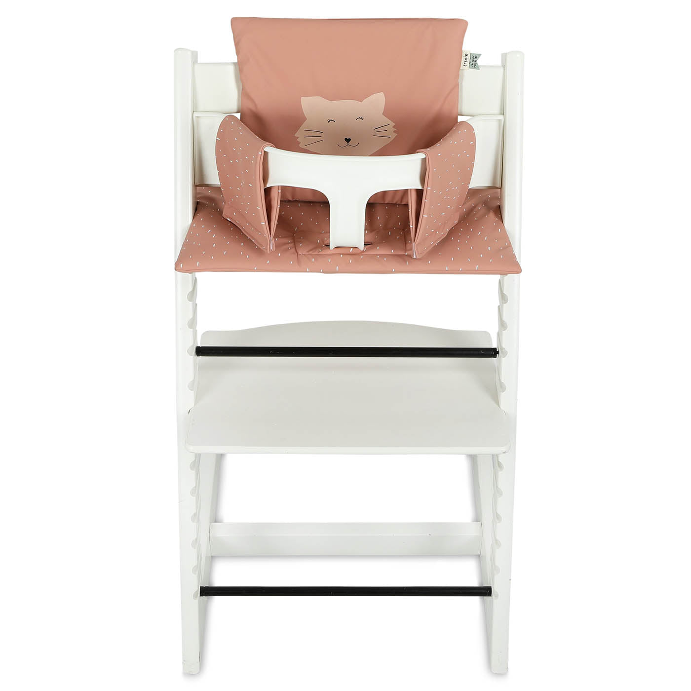 Trixie Baby Coussins de chaise à manger Coussin chaise haute imperméable Mrs. Cat, 100 % waterproof