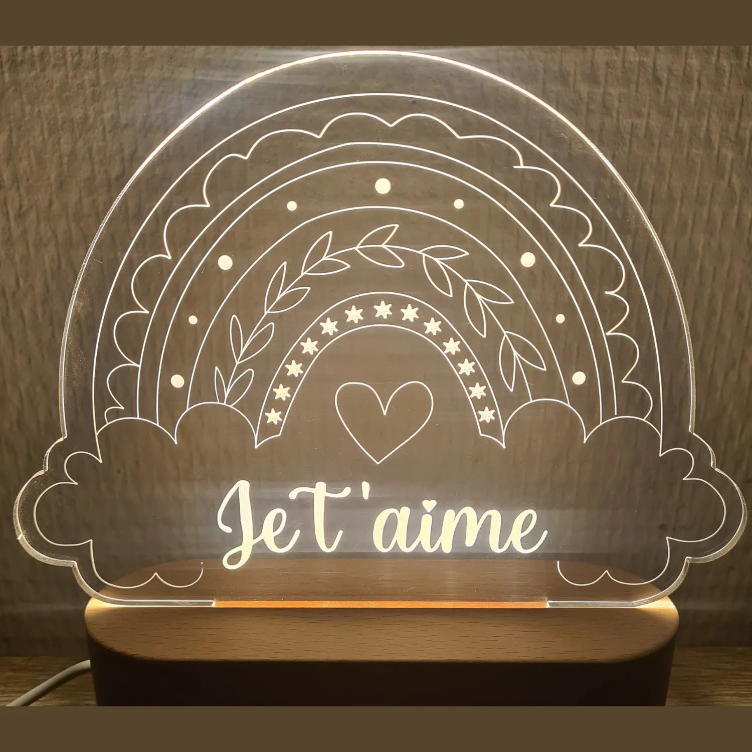 Baby-Crea Veilleuse Bébé Personnalisée veilleuse avec prénom