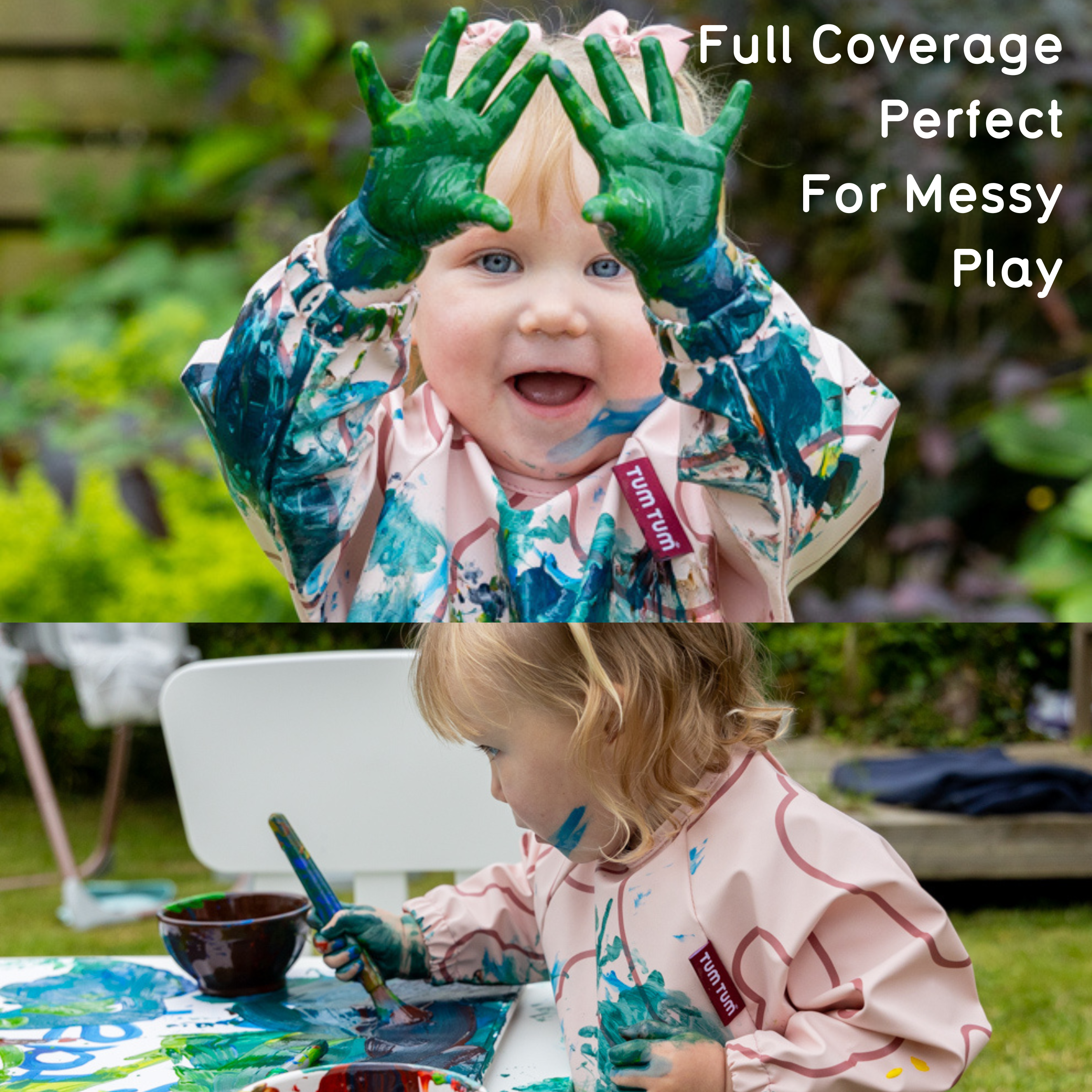 Tum Tum Weaning Baby Weaning Bibs Bundle Plus coffret repas rose
