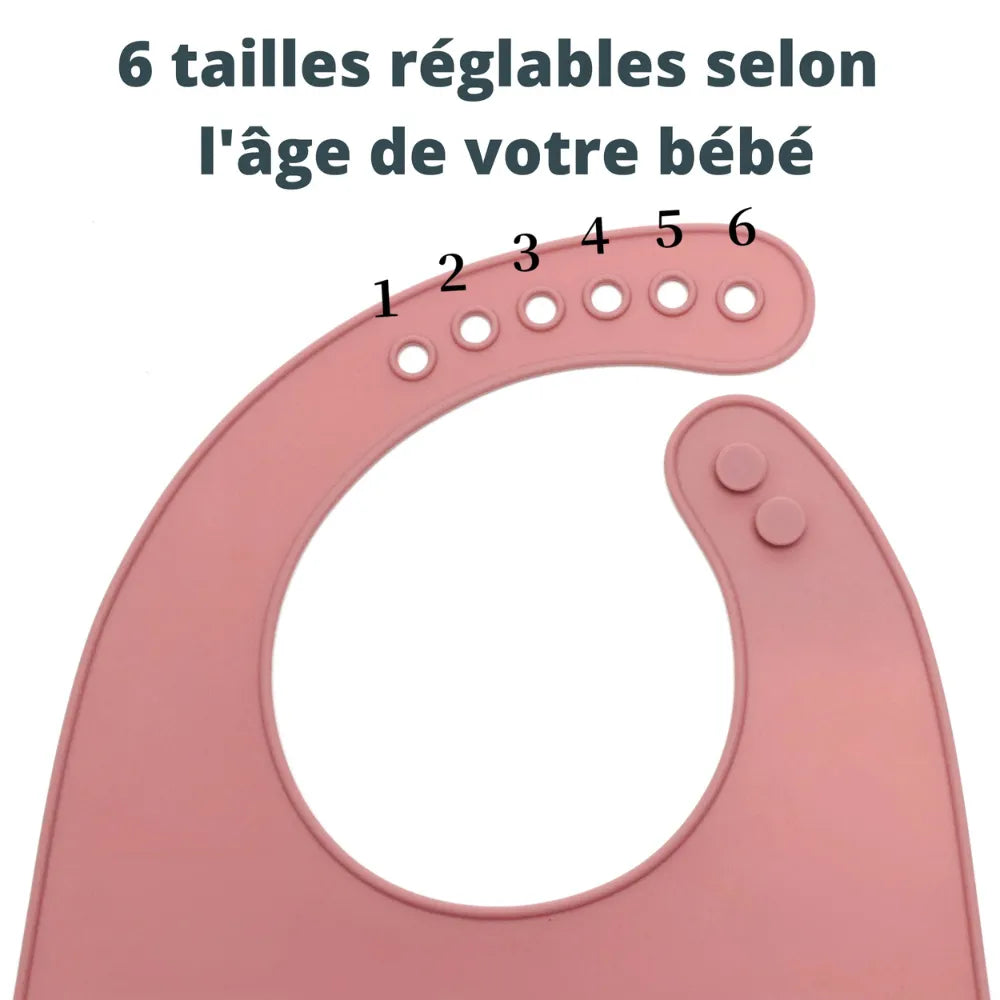 Baby-Crea Vaisselle Bébé Lot de 3 Bavoirs silicone garçon