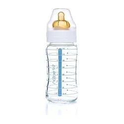 Natae Biberons biberon en verre 240 ml à tétine en caoutchouc naturel