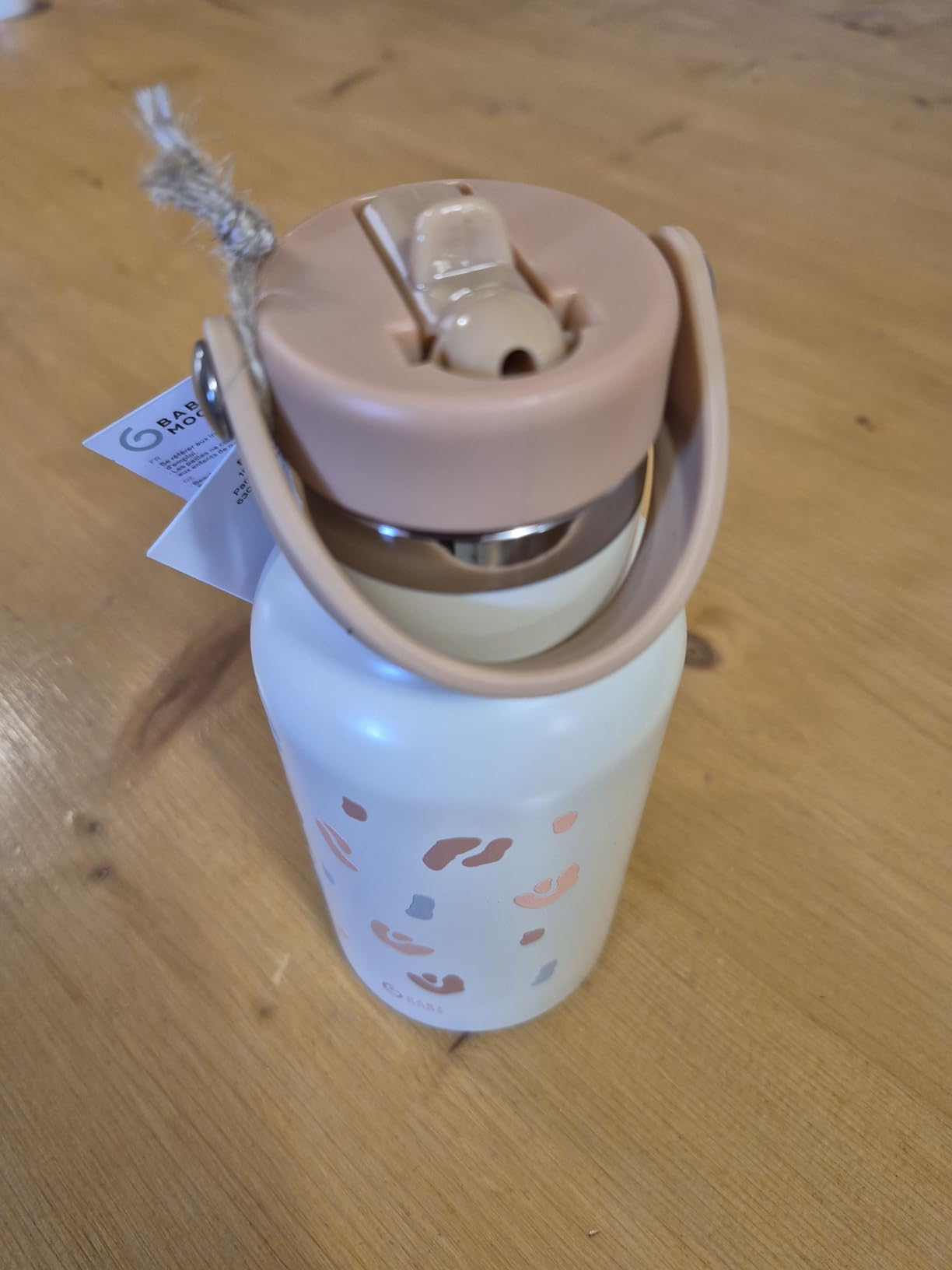 Babymoov gourde enfant isotherme inox 350 ml avec paille