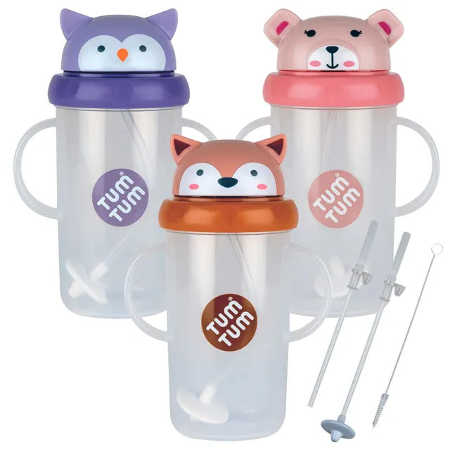 Tum Tum Cups Tall Tippy Up Cups 300ml Series 3 Bundle E gobelet paille