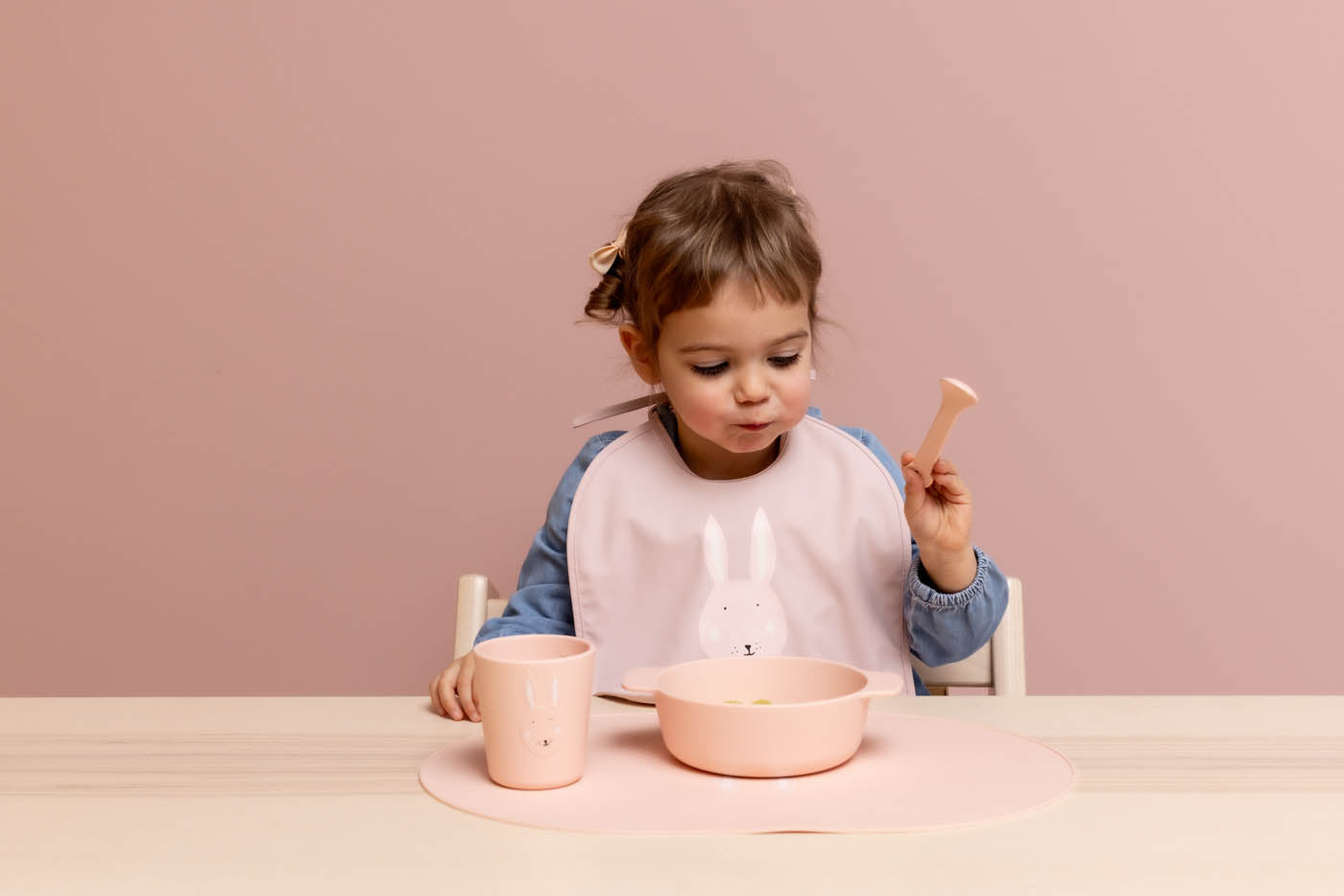 Trixie Baby Vaisselle Set de table Mrs. Rabbit silicone