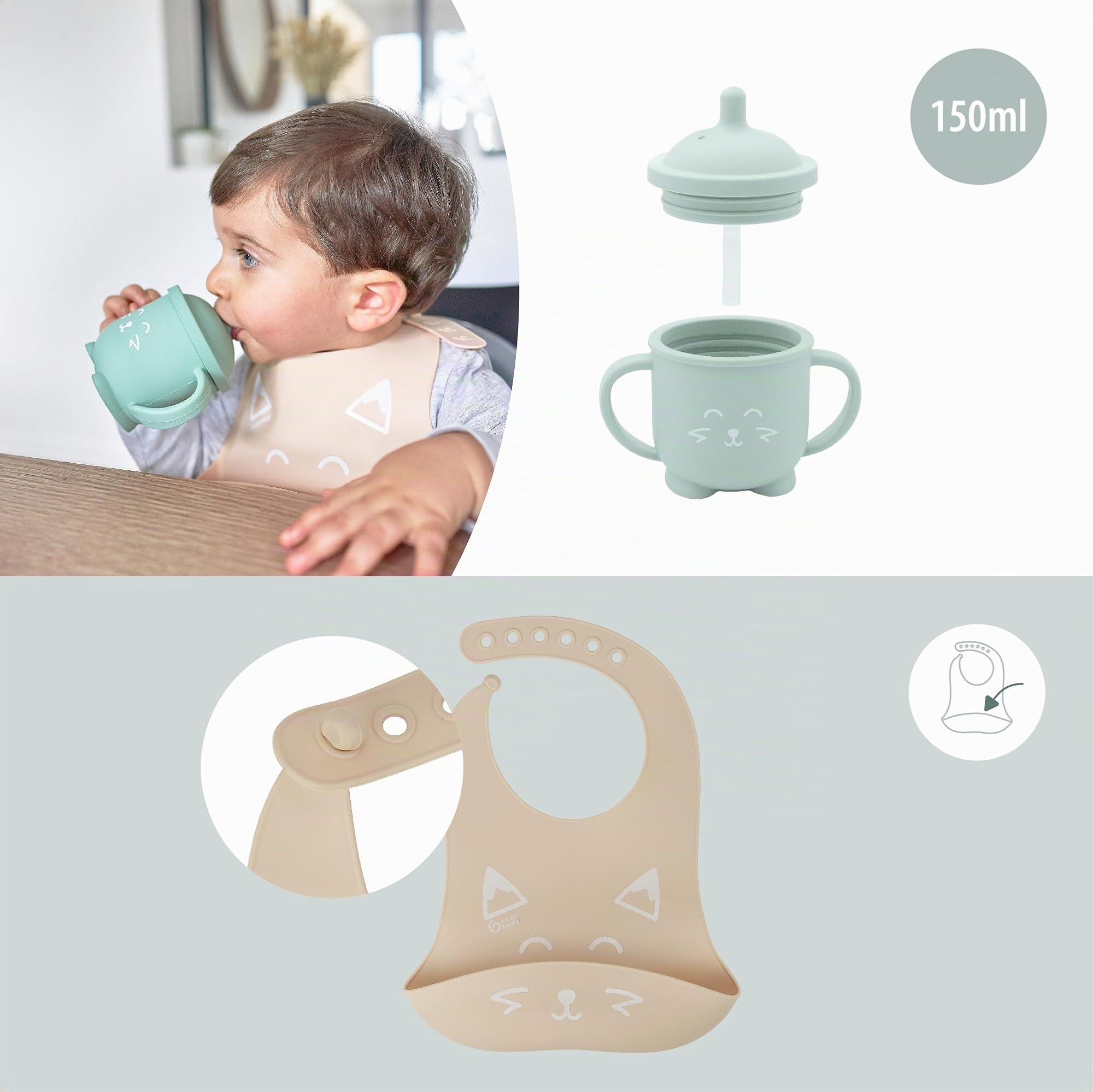 Babymoov Learn'ISY coffret repas Renard Terracotta 15-24 mois