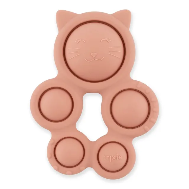 Trixie Baby Jouets sensoriels Jouet pop-it en silicone Mrs. Cat alimentaire