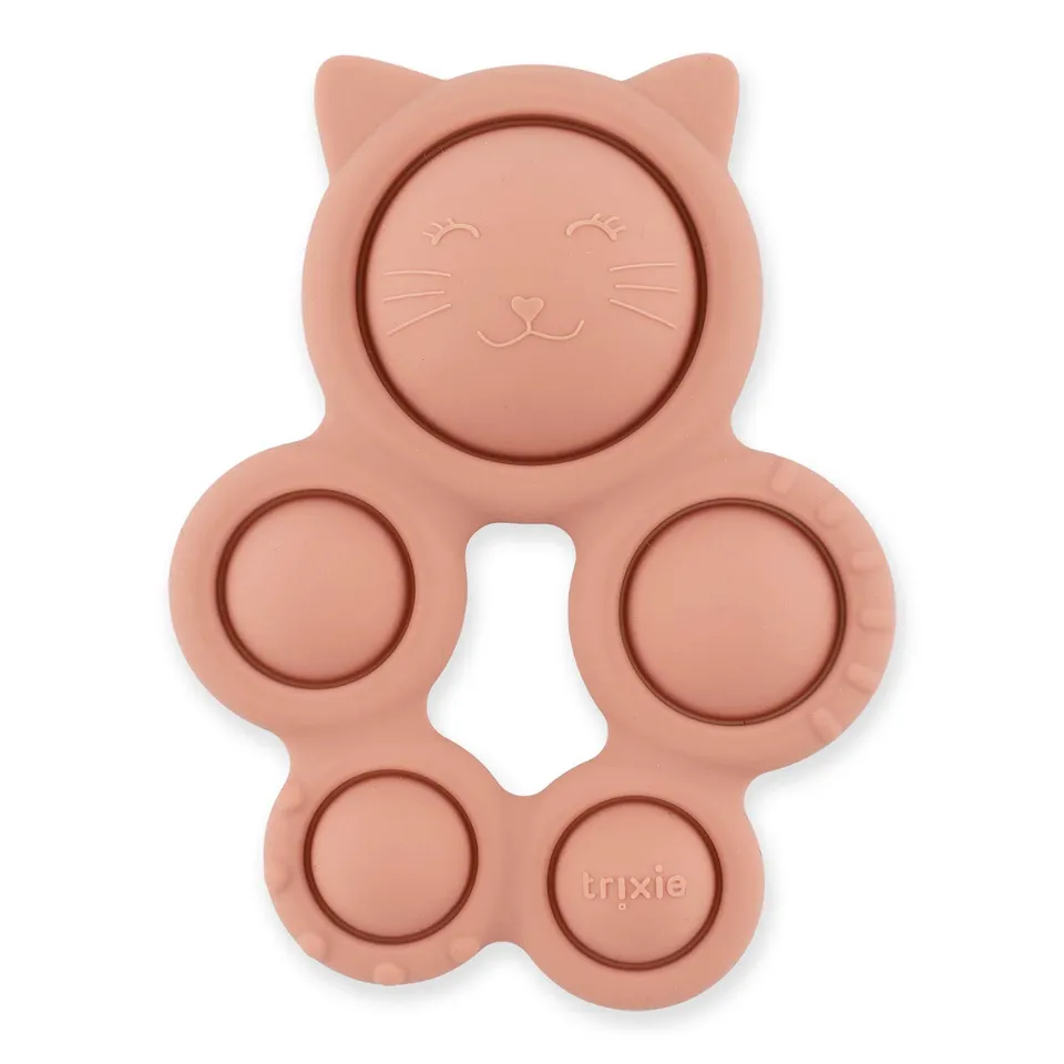 Trixie Baby Jouets sensoriels Jouet pop-it en silicone Mrs. Cat alimentaire