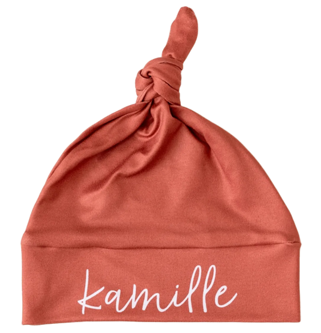 Baby-Crea Accessoires bébé personnalisés Bonnet de Naissance Prénom Unique bonnet naissance
