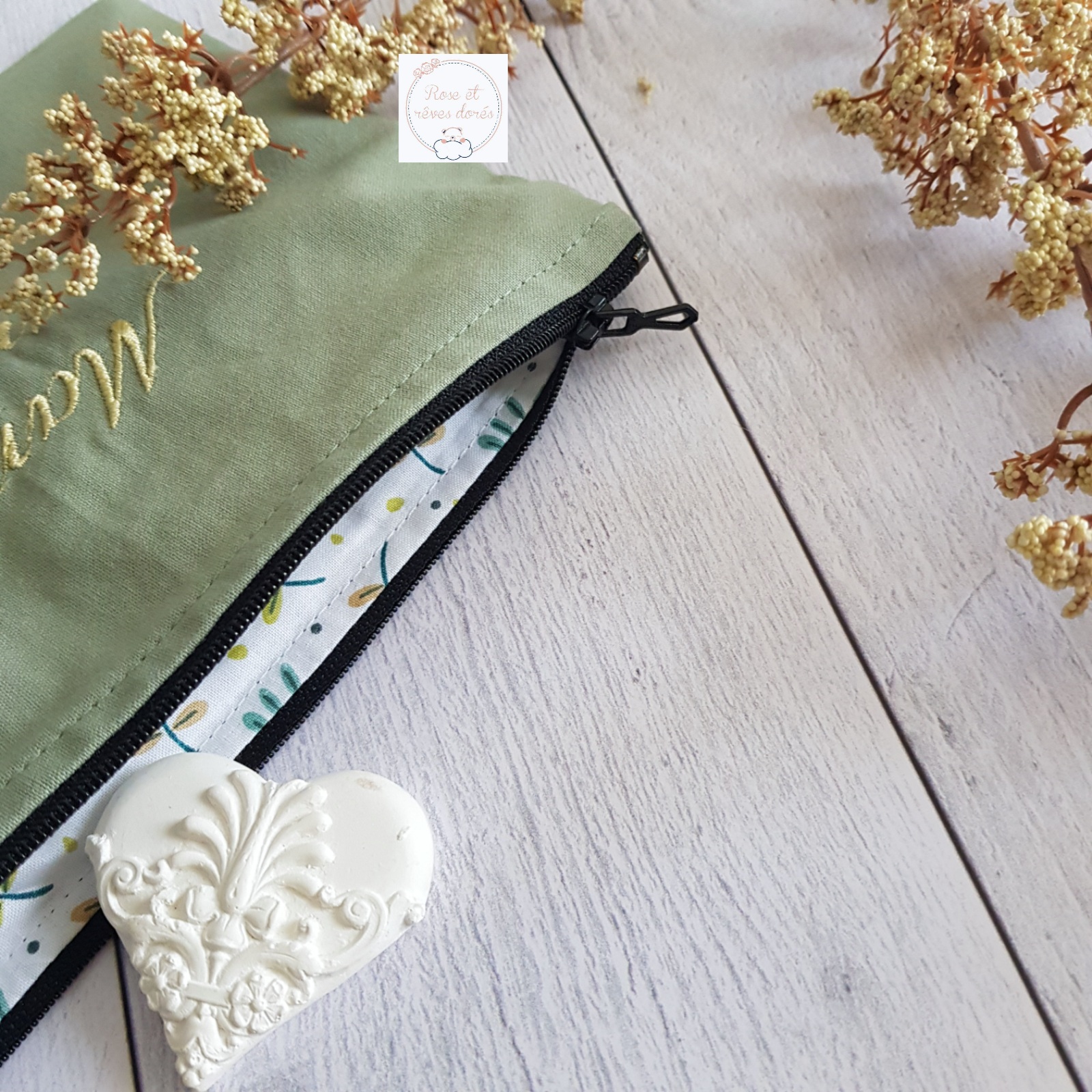 Rose et rêves dorés Coffret Maman Bébé cadeau naissance assorti