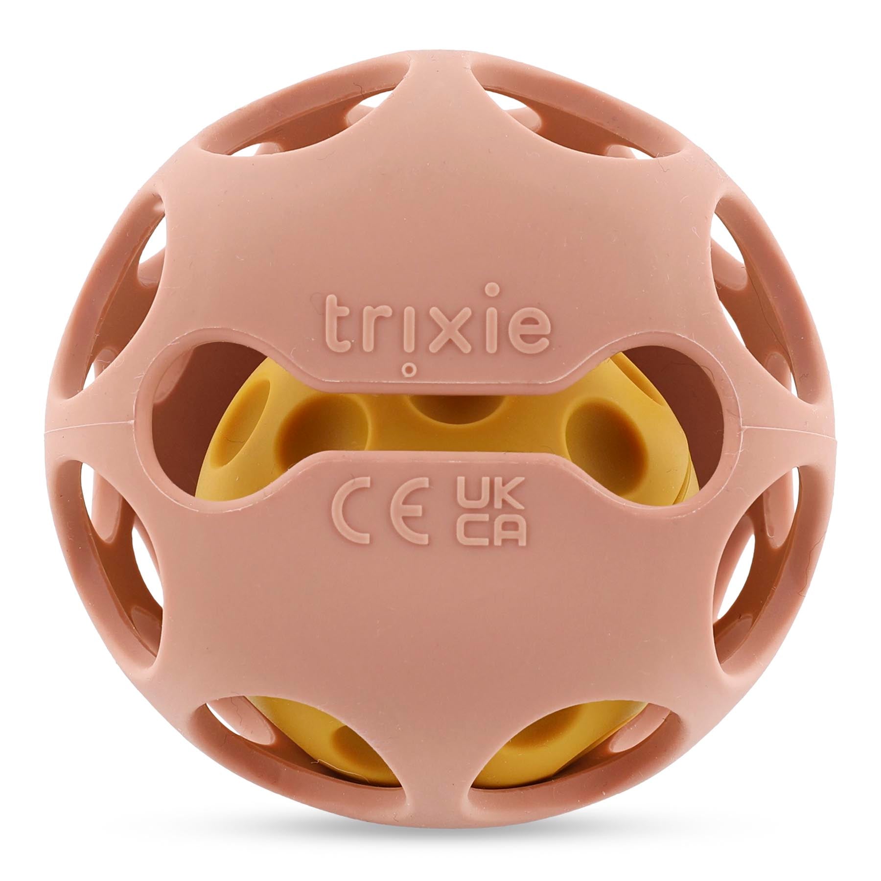 Trixie Baby Jouets sensoriels Hochet sensoriel en silicone Mrs. Cat alimentaire