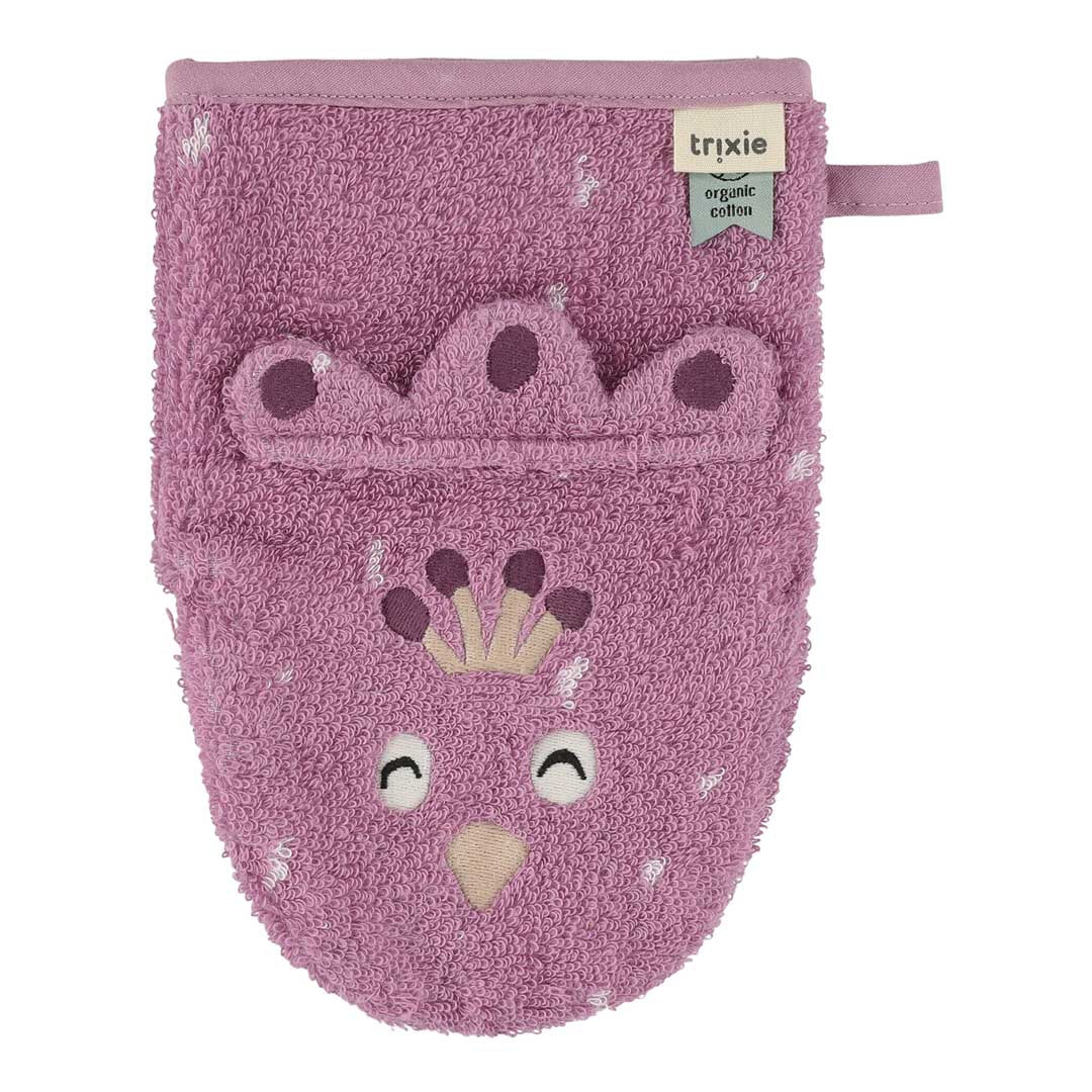 Trixie Baby Mrs. Cat - Mrs. Peacock gants de toilette coton bio lot de 2