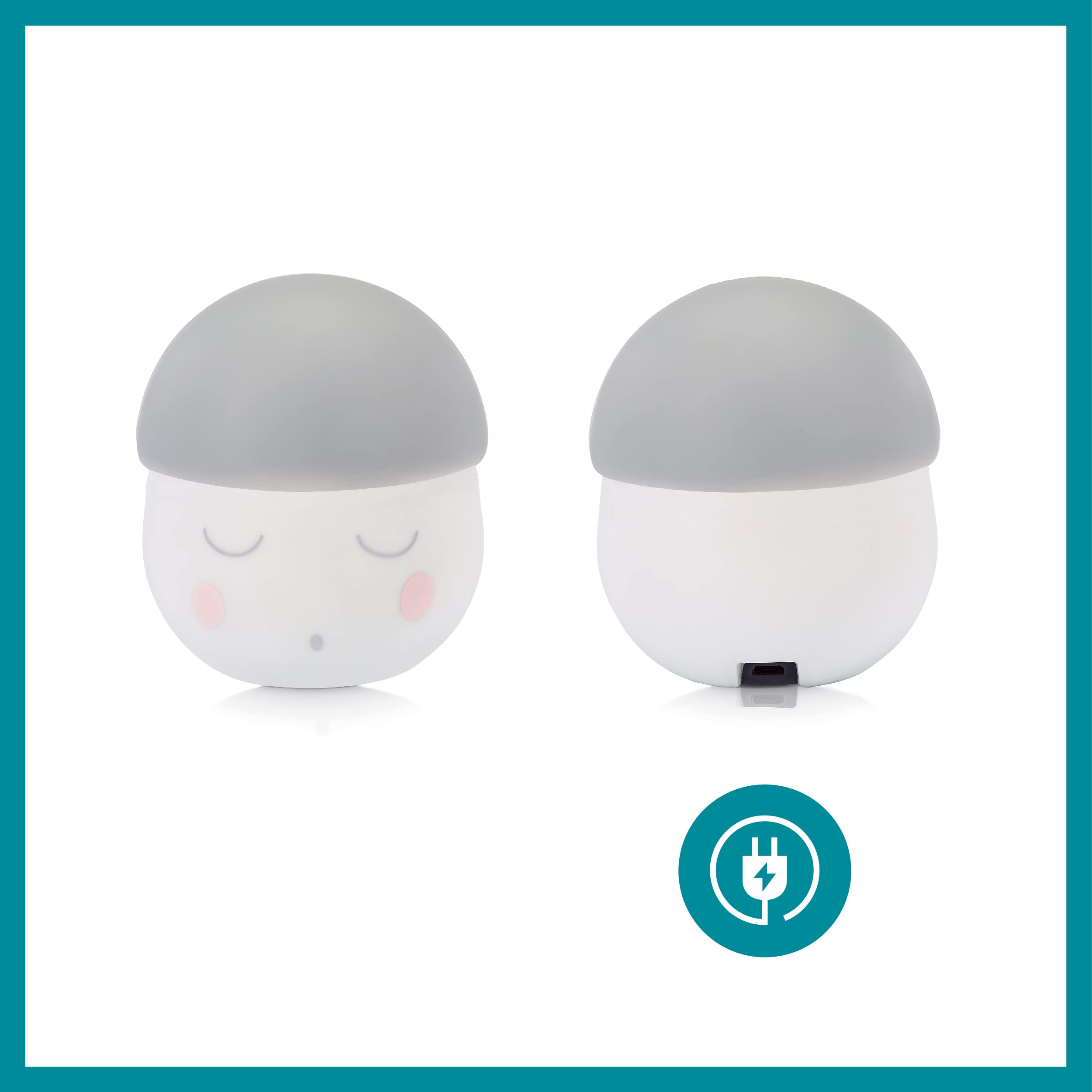 Babymoov YOO Squeezy veilleuse grise rechargeable 200 h