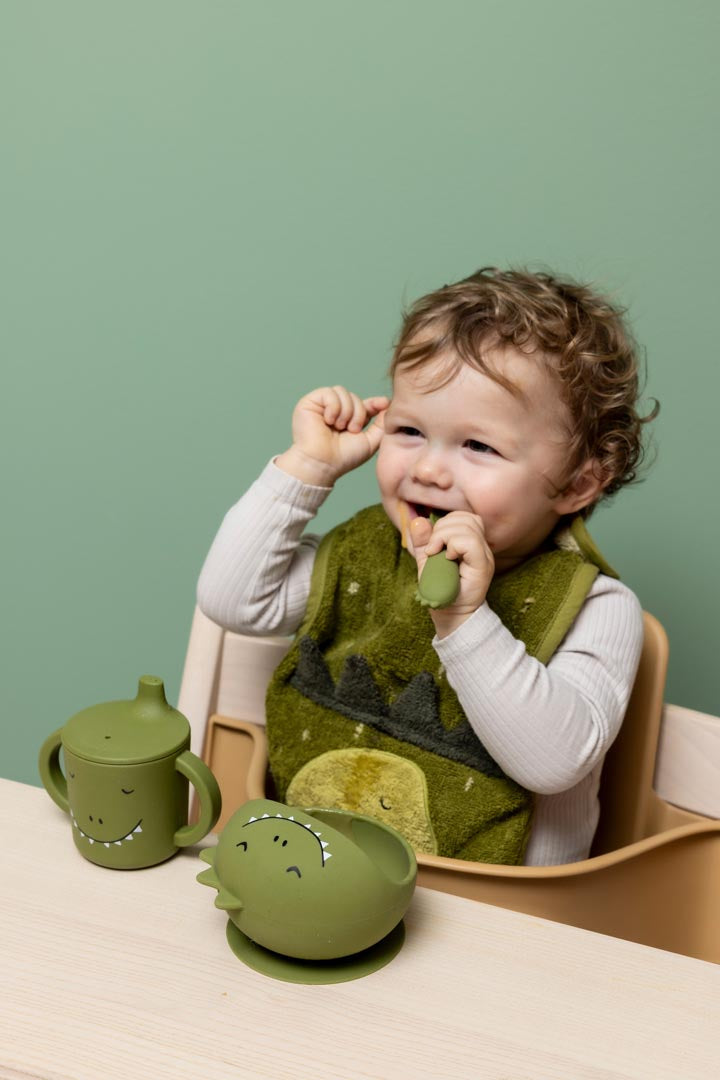Trixie Baby Sets de repas Premier set repas bébé Mr. Dino en silicone