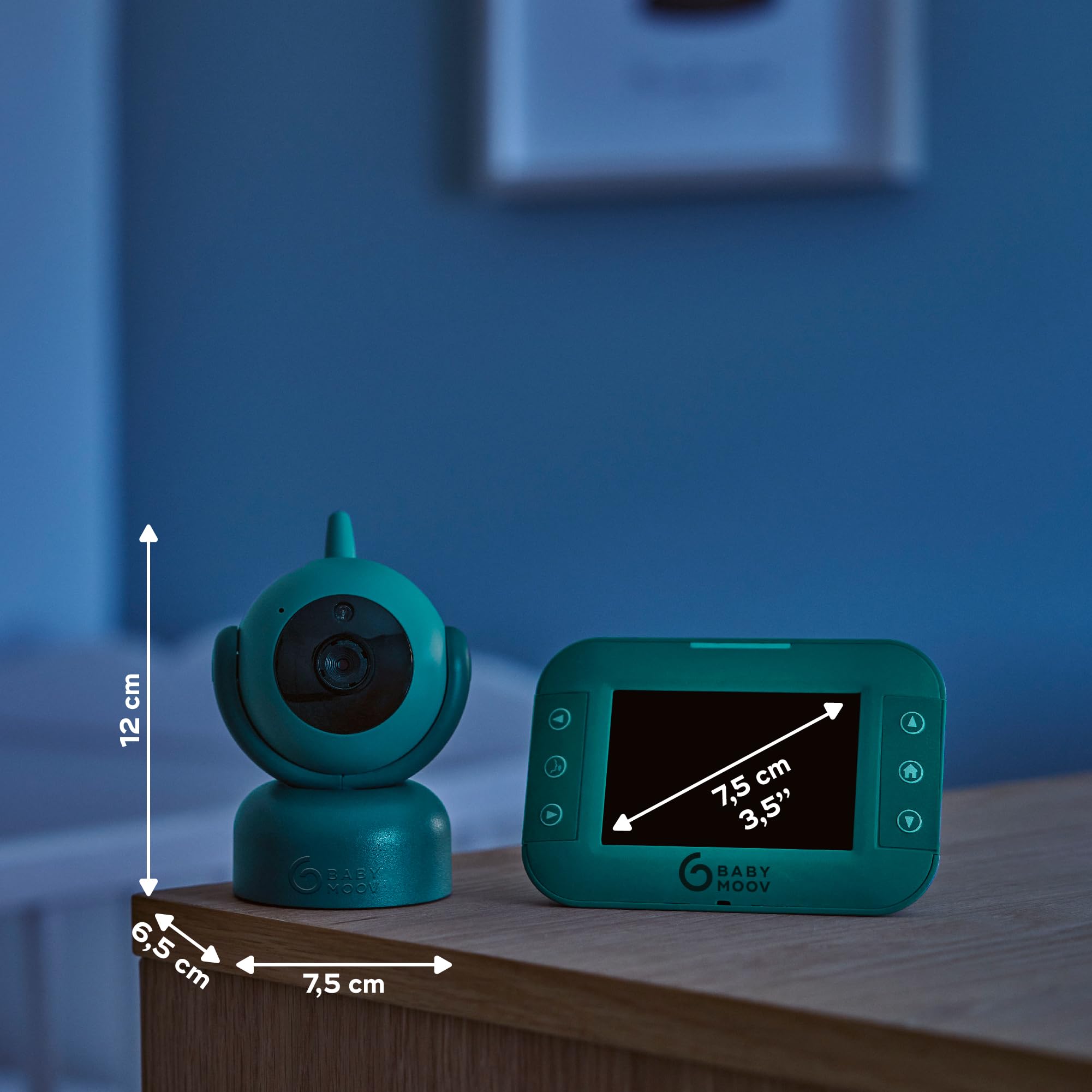 Babymoov YOO Twist babyphone vidéo caméra motorisée 360° écran 3,5 pouces