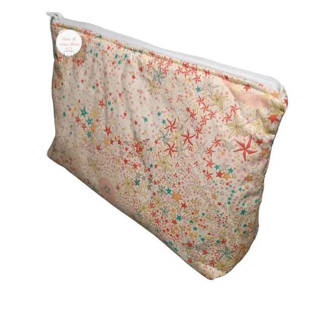 Rose et rêves dorés Trousses de toilette Liberty Adelajda soleil trousse de toilette M