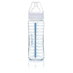 Natae Biberons biberon en verre 330 ml à tétine silicone col large