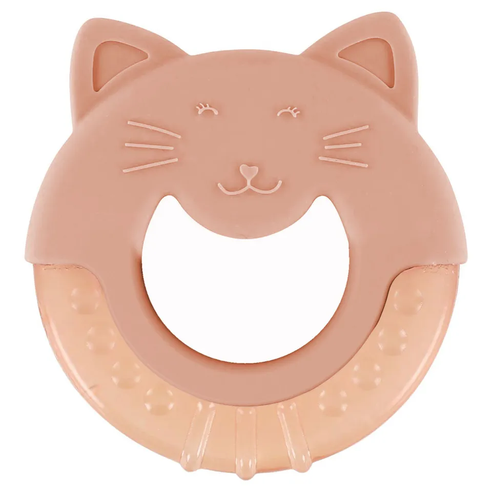 Trixie Baby Premiers jouets Anneau de dentition réfrigérante Mrs. Cat rafraîchissant