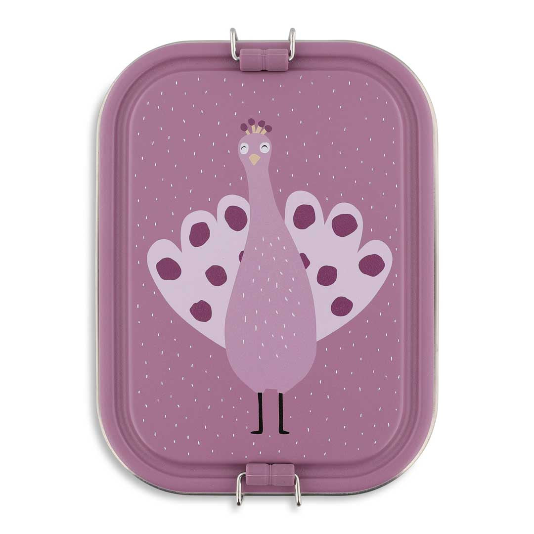 Trixie Baby Boîtes à goûter et boîtes repas Boîte repas grande Mrs. Peacock inox
