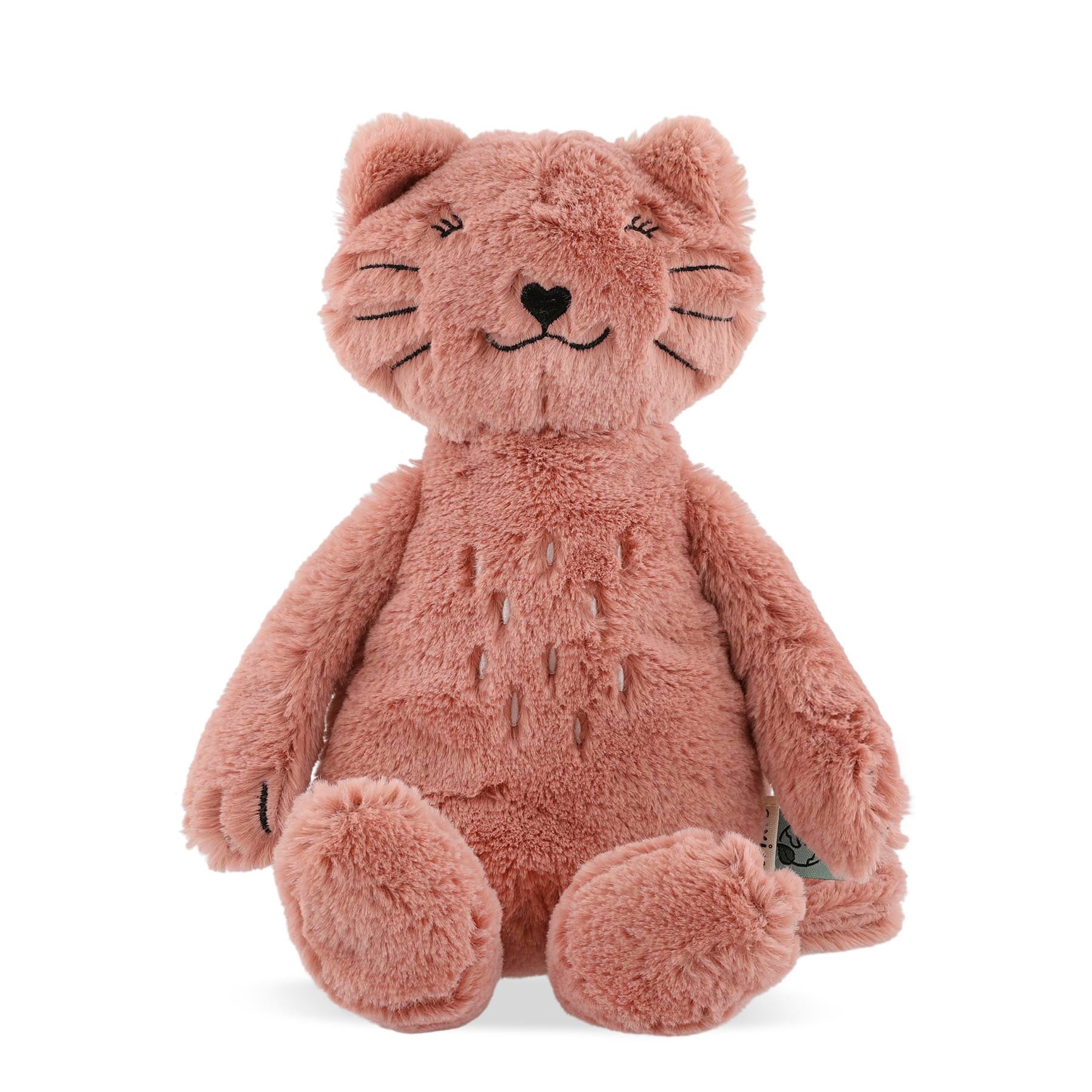 Trixie Baby Premiers jouets Animal en peluche Mrs. Cat peluche recyclée