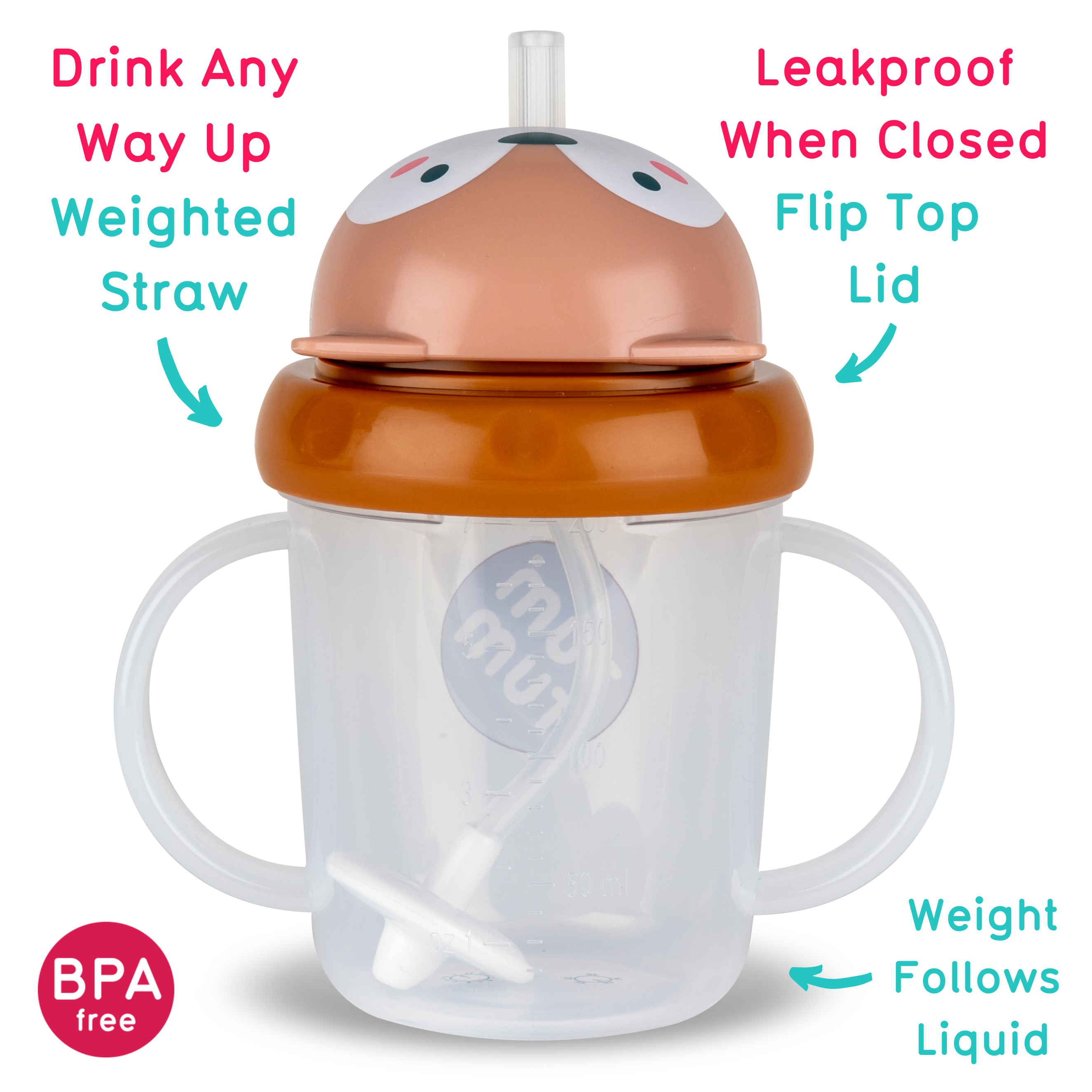 Tum Tum Cups Tippy Up Cups Series 3 Bundle E tasse à paille lestée