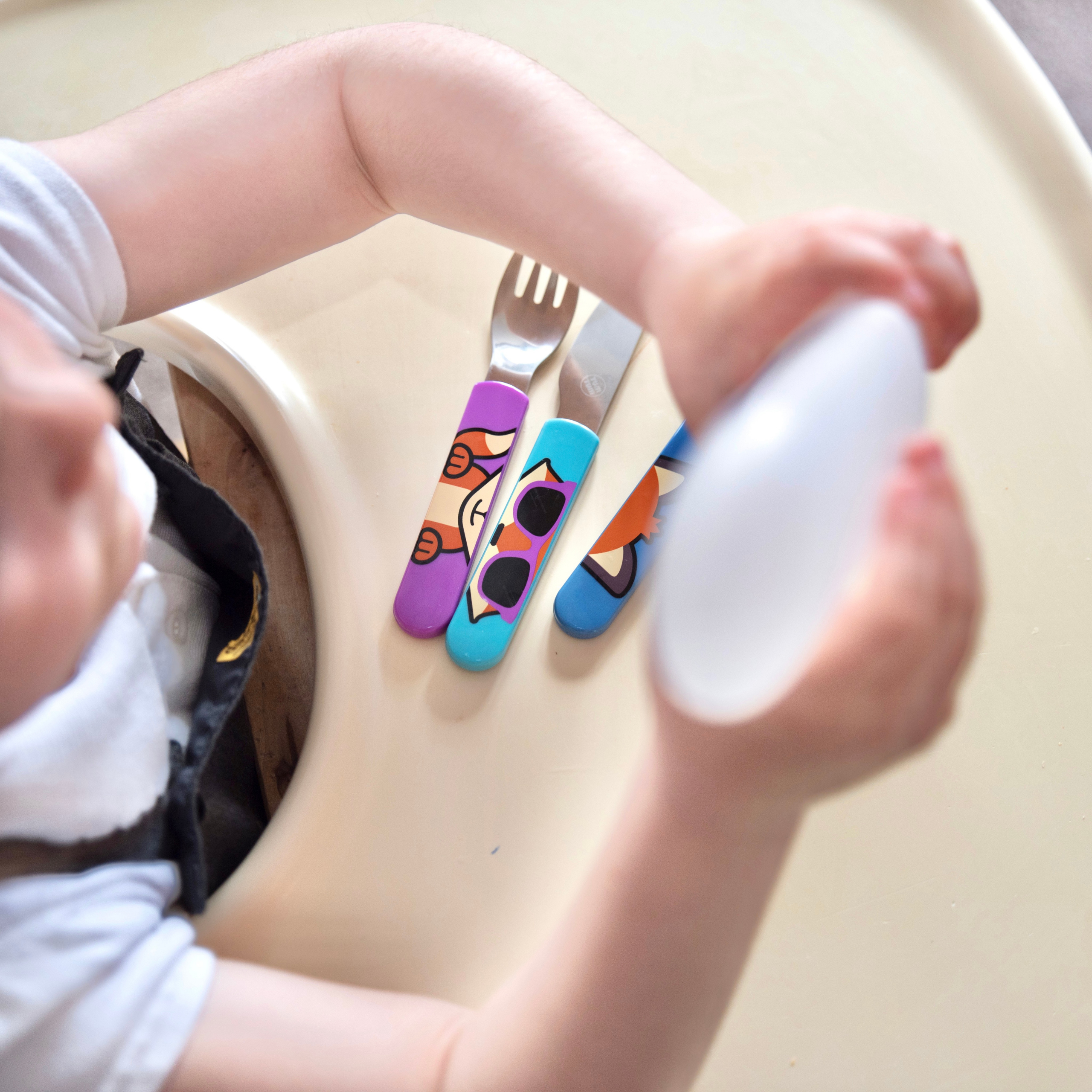 Tum Tum Cutlery Felicity Fox couverts enfant avec étui