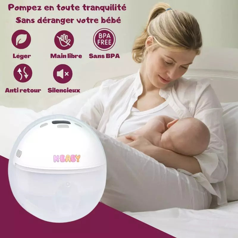 Baby-Crea Tire-lait électrique K-Baby portable sans fil 180 ml