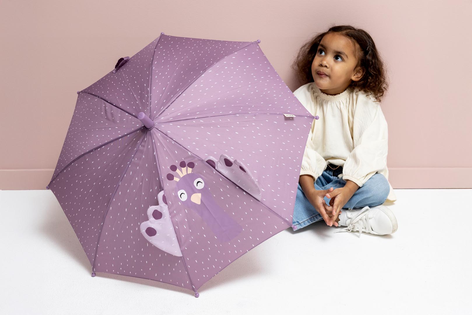 Trixie Baby Parapluies Mrs. Peacock parapluie enfant recyclé