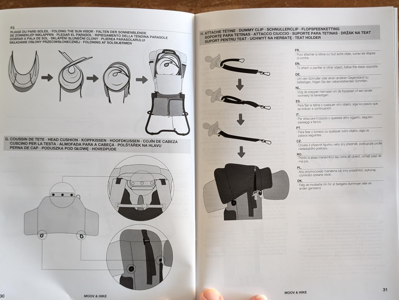 Babymoov Moov&Hike porte-bébé de randonnée dès 6 mois jusqu’à 18 kg