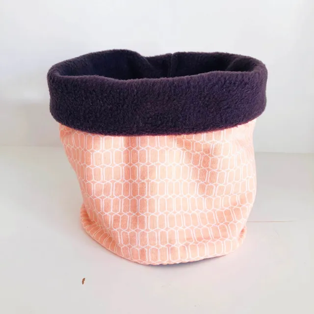 PIOLOU Le Tour de Cou Tour de cou enfant gris rose saumon
