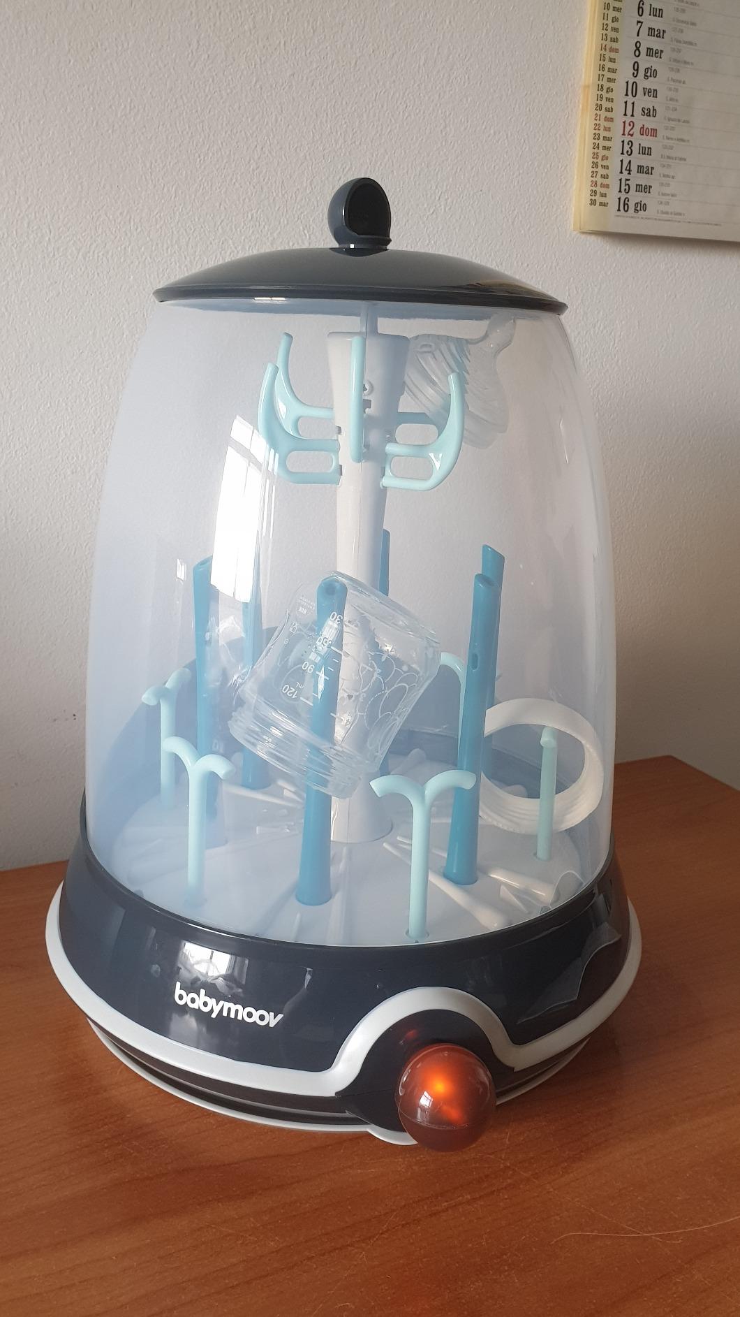 Babymoov Turbo Steam Plus stérilisateur vapeur 2 en 1 pour biberons