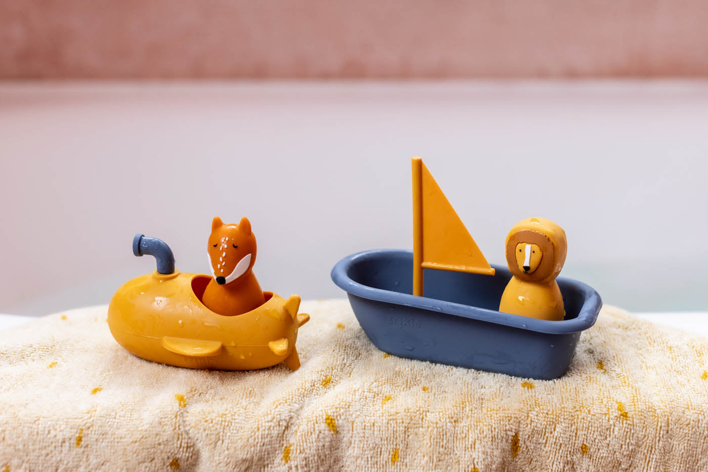 Trixie Baby Jouets de bain Jouet de bain sous-marin Mr. Fox en silicone