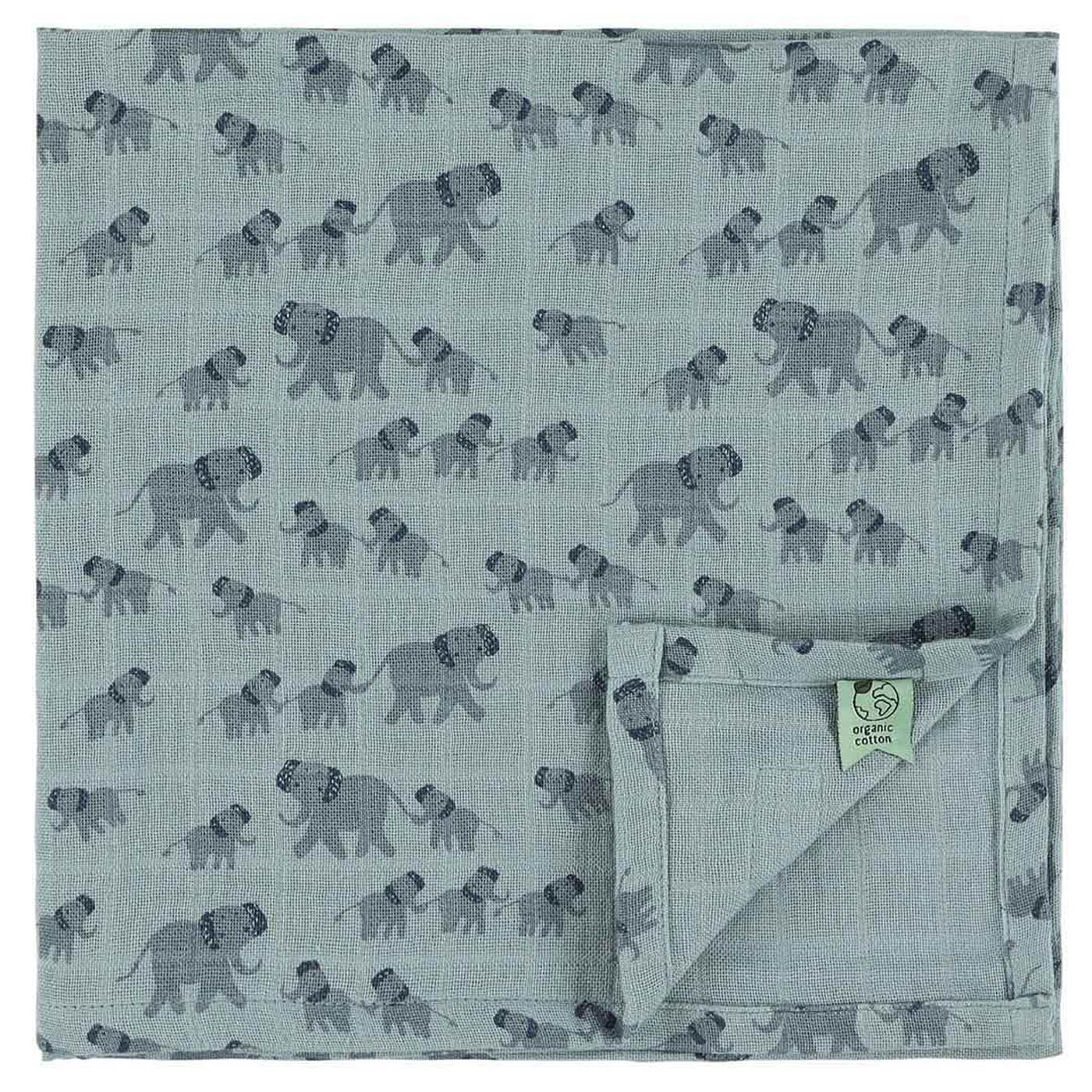 Trixie Baby Langes en mousseline 3-pack mix 55x55cm Enchanting Elephant coton bio