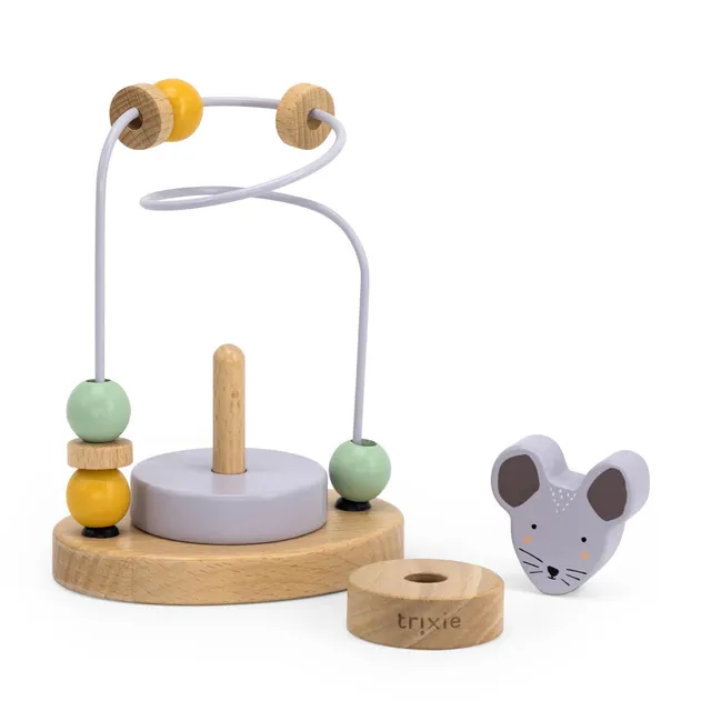 Trixie Baby Labyrinthes à perles Mrs. Mouse labyrinthe en bois