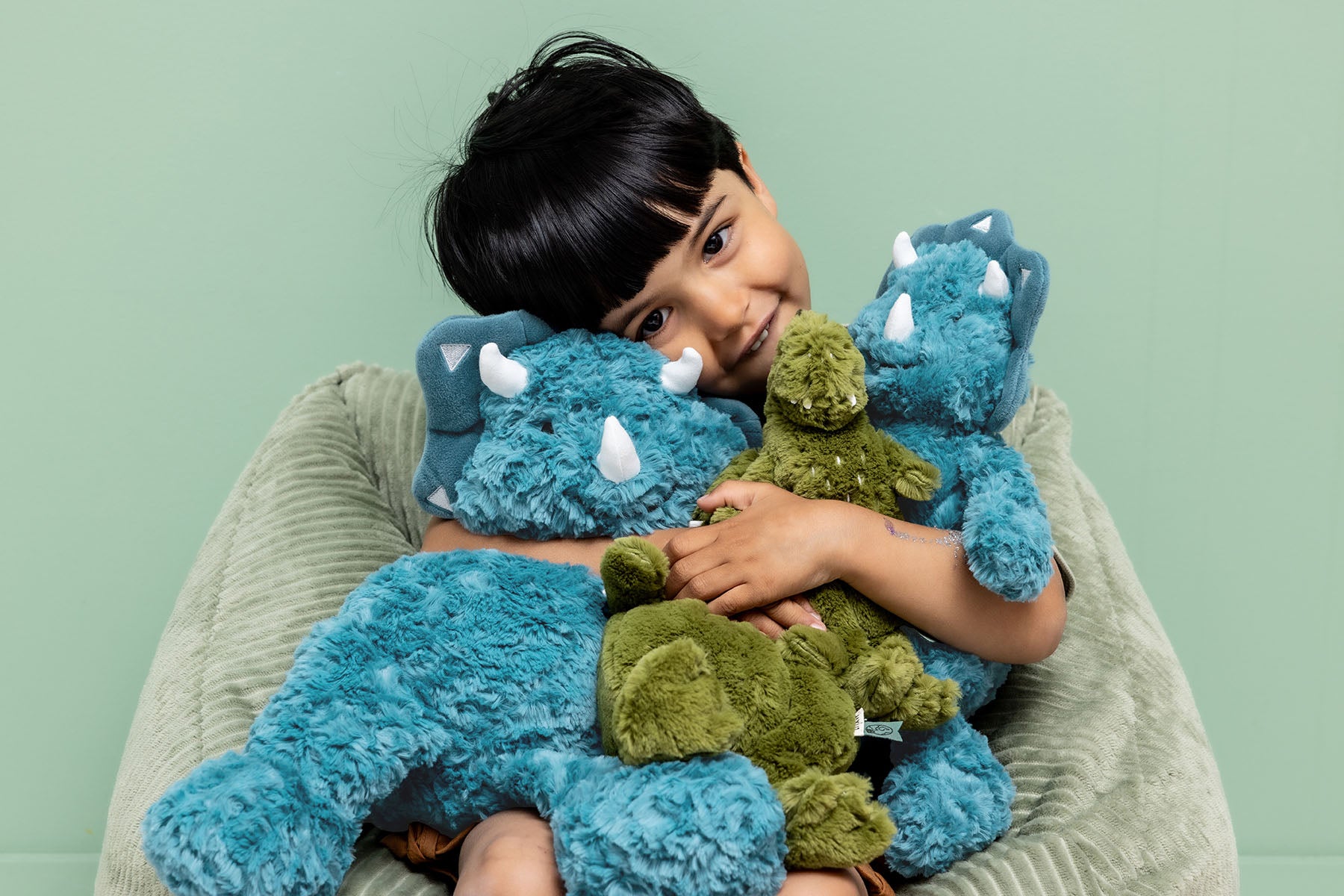 Trixie Baby Premiers jouets Mr. Triceratops peluche en matière recyclée