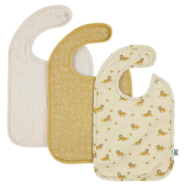 Trixie Baby Bavoirs Bavoir 3-pack mix Lively Lion lot de 3 absorbants