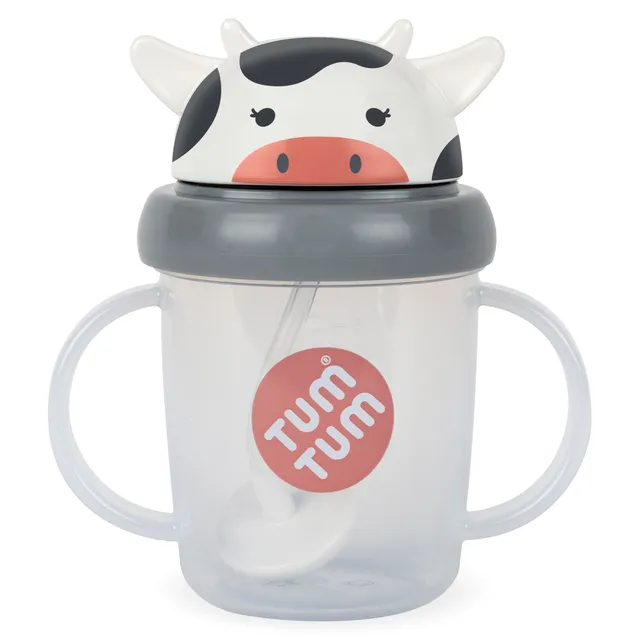 Tum Tum Cups Tippy Up Series 3 gobelet Connie Cow 200 ml à paille lestée